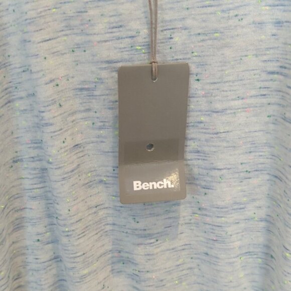 Bench Light Blue Speckle T-Shirt Dress Back Pocket Detail Elastic Waist SM NWT - Picture 2 of 7